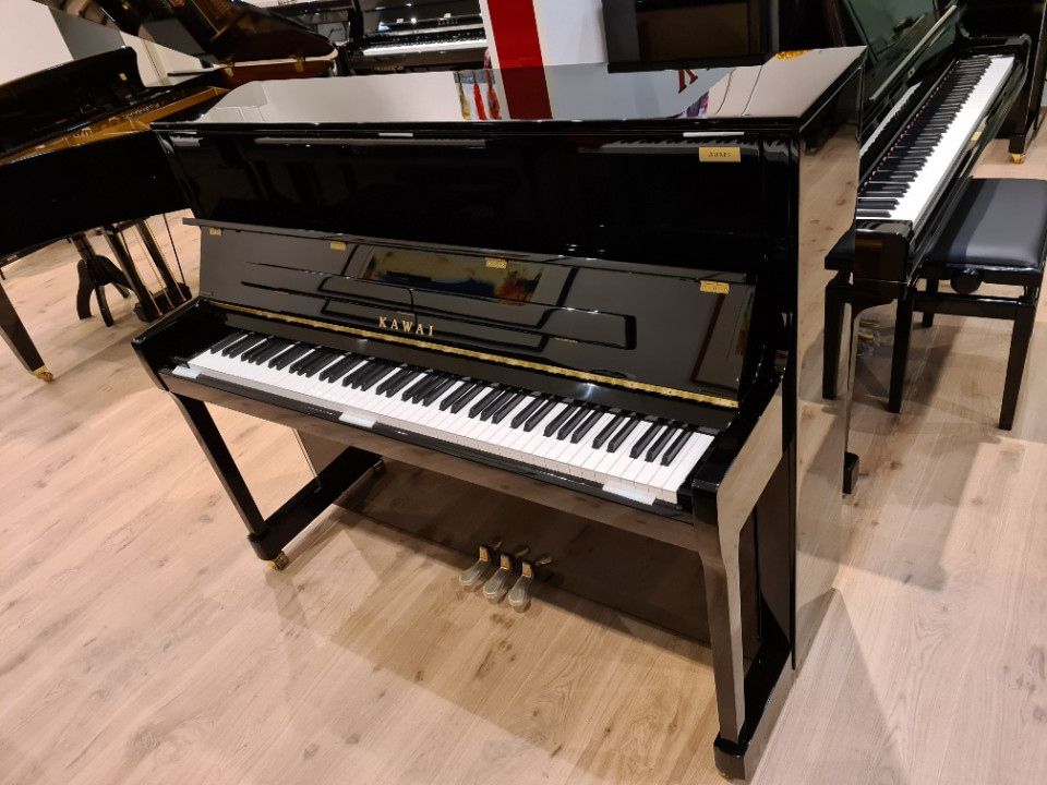 Kawai K-300 AURES2 PE All-In-One piano in showroom
