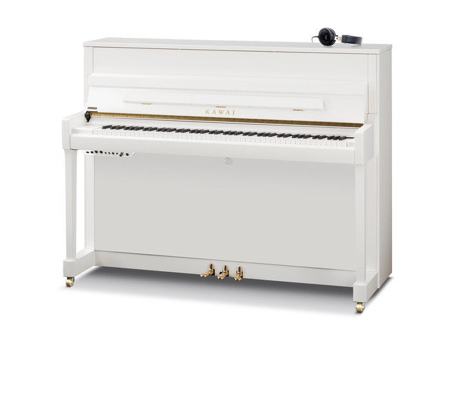 Kawai K-200 ATX4 PWH Anytime Piano in showroom