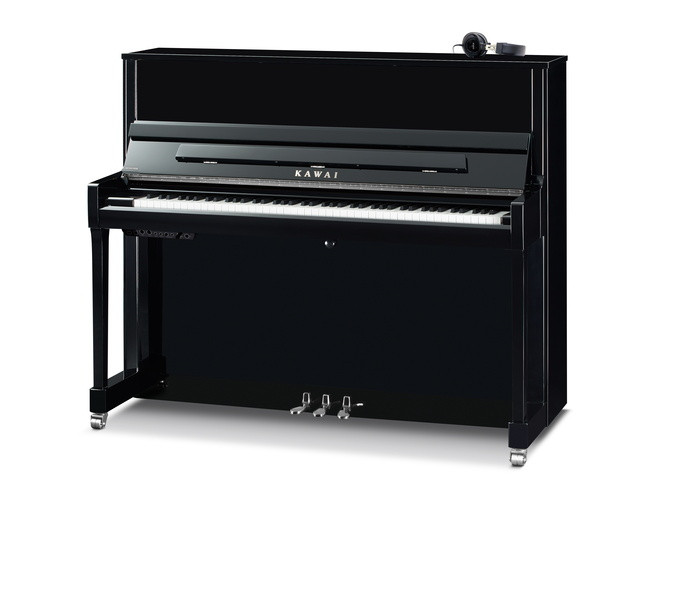 Kawai K-300SL AURES2 PE All-In-One piano Silver Line zwart hoogglans