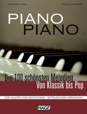 Hage: Piano-Piano + 100 midi-files (middelzwaar gearrangeerd)