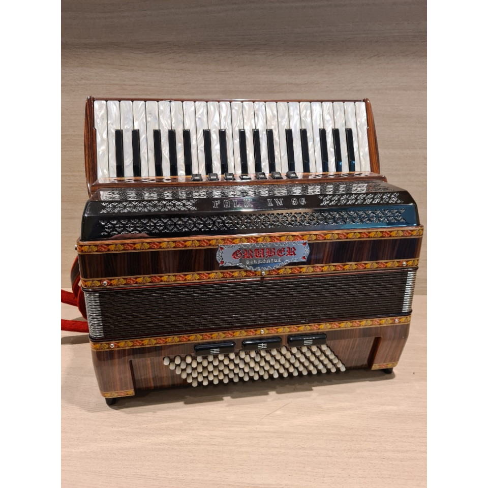 Gruber (Piermaria) Folk IV 96 M Palisander occasion accordeon