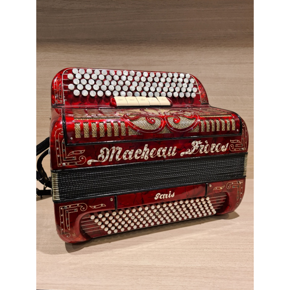 Macheau Fréres Paris knop-accordeon 4-korig Occasion