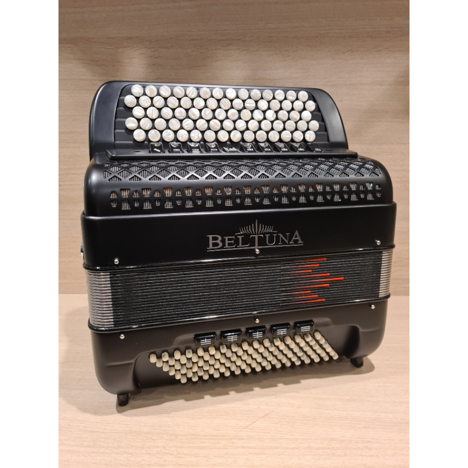 Beltuna Studio IV 96 K M Luxe Pro Compact B-Griff accordeon Nero