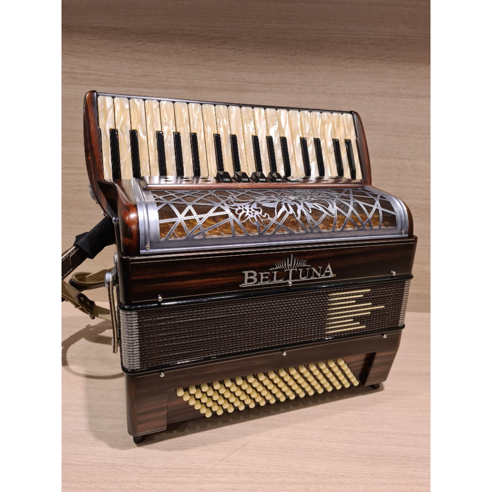 Beltuna Alpstar III 34/96 M HELICON accordeon 8,3 kg ebbenhout