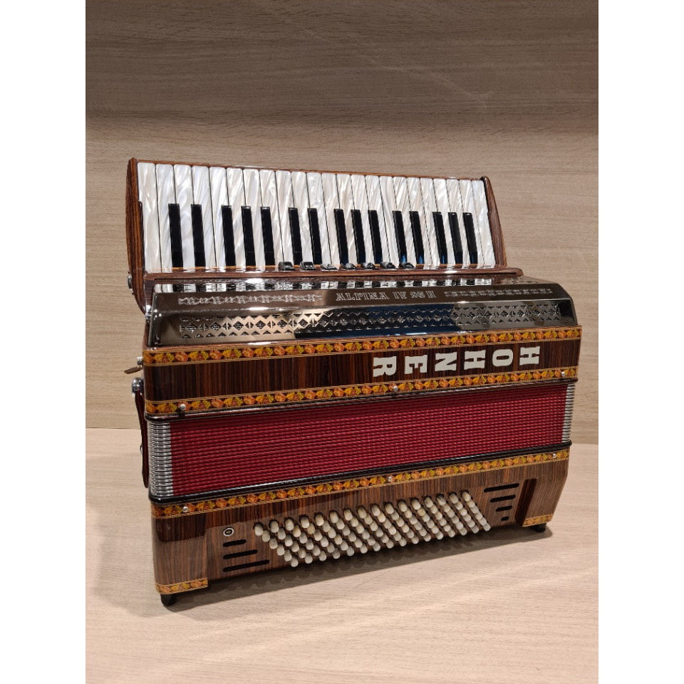 Hohner Alpina IV 96 H draadloos Blueline MIDI occasion accordeon