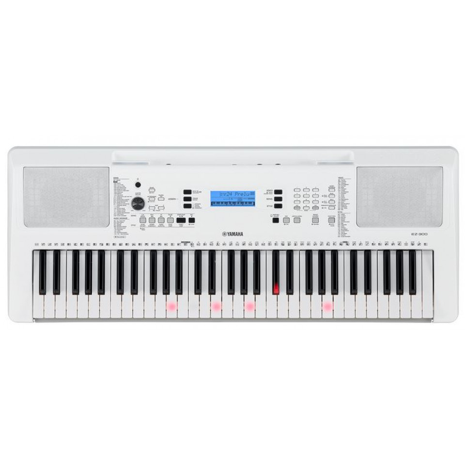 Yamaha EZ-300 WH keyboard met oplichtende toetsen