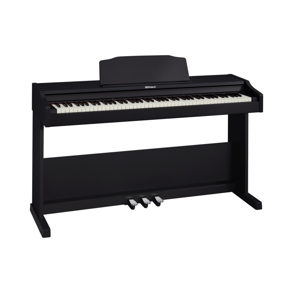 Roland RP102 black satin occasion digitale piano slechts 3 maanden oud